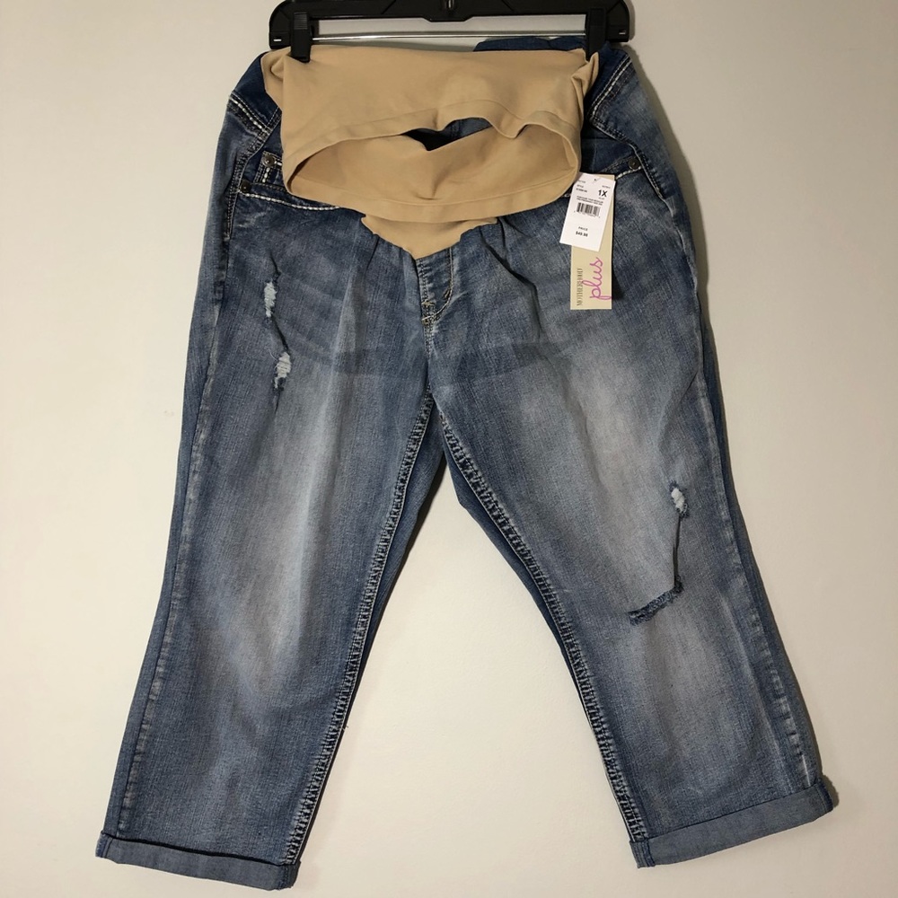 Secret Fit Belly Maternity Crop Jeans